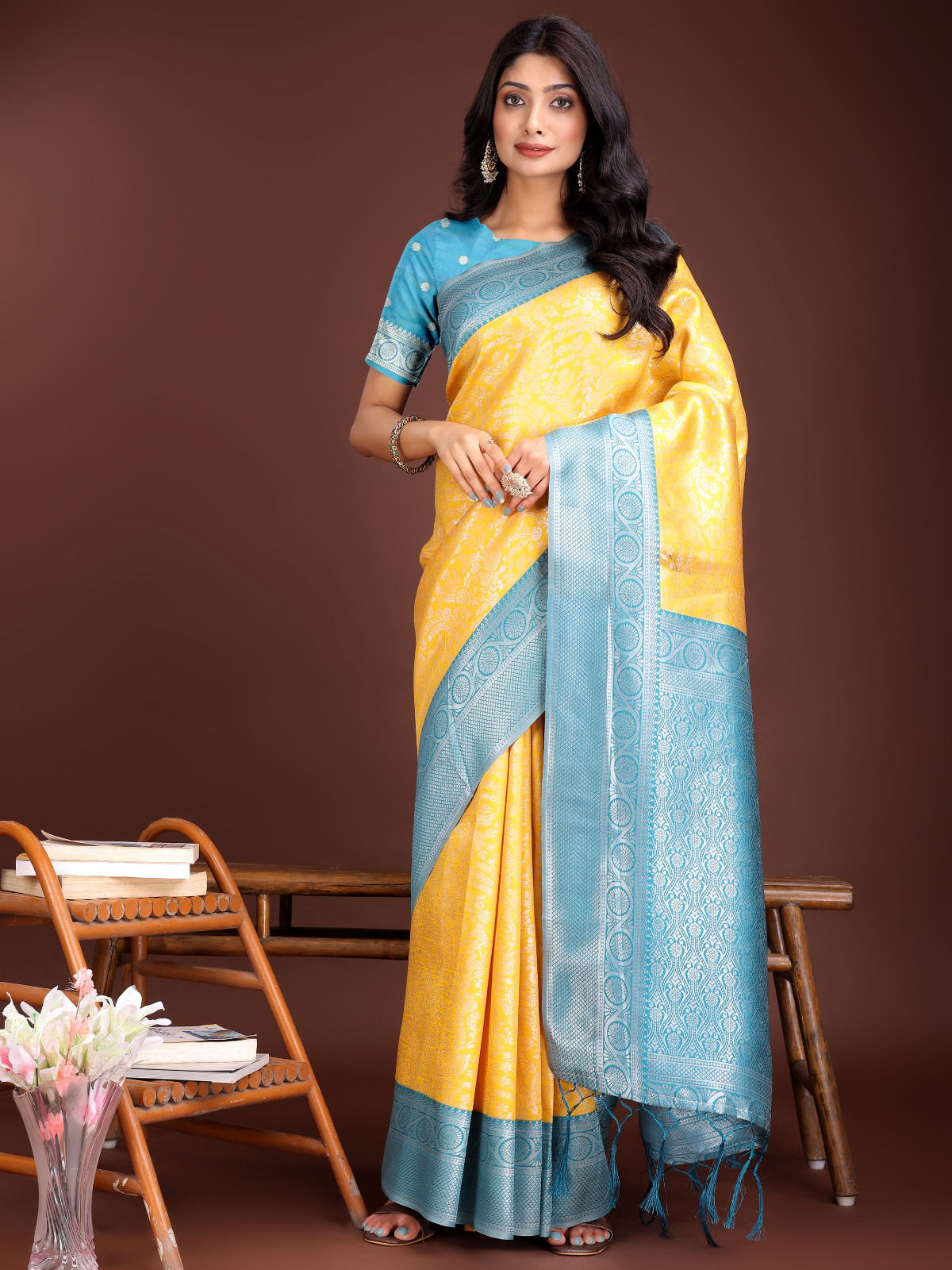 Crackle By Astita Lichi Silk Online Wedding Wear Saree Wholesale